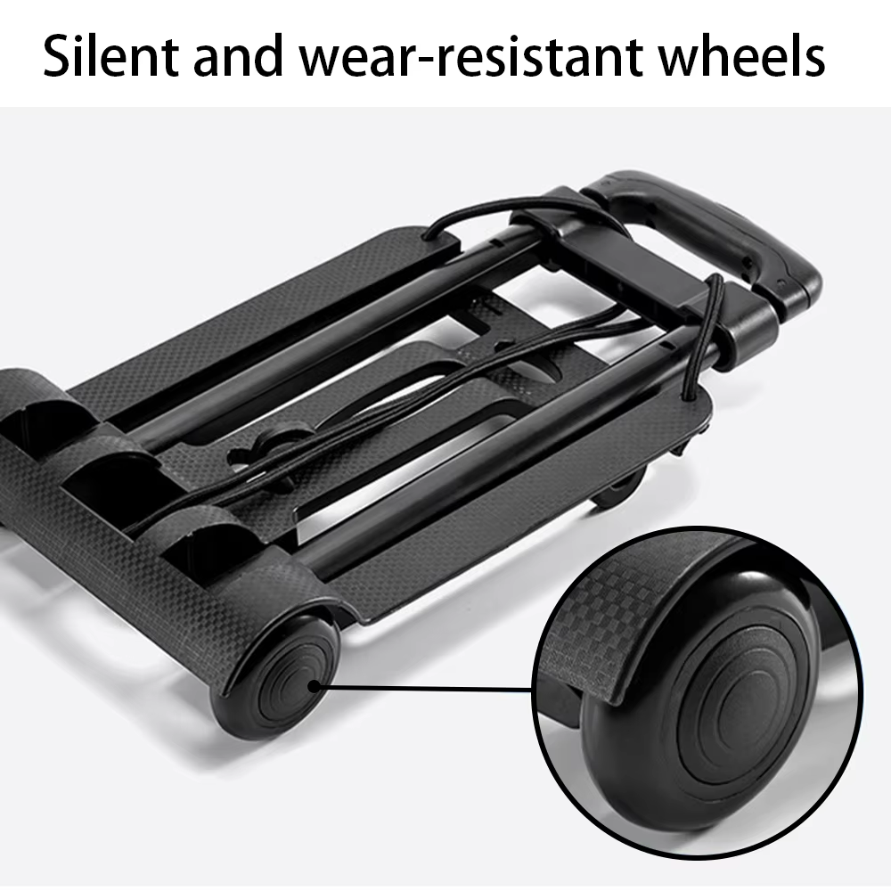 75kg Heavy Duty Folding Luggage Trolley Cart 75kg Portable Shopping Travel Use
