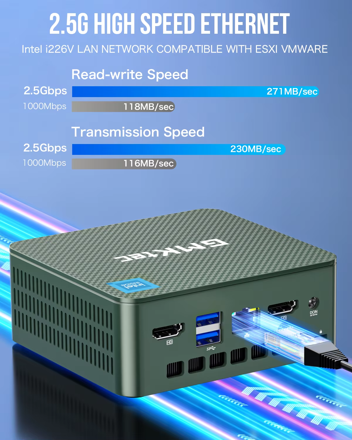 GMKtec G3 Fast Mini PC N100 16GB RAM 512GB SSD Windows 11 Pro Desktop UK WiFi 6