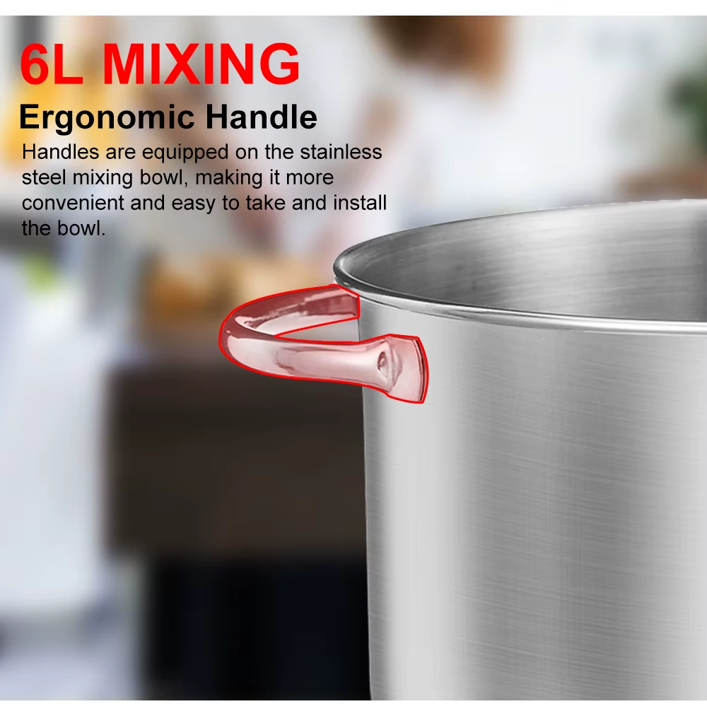 BioloMix 1200W Stand Mixer 6L Bowl UK
