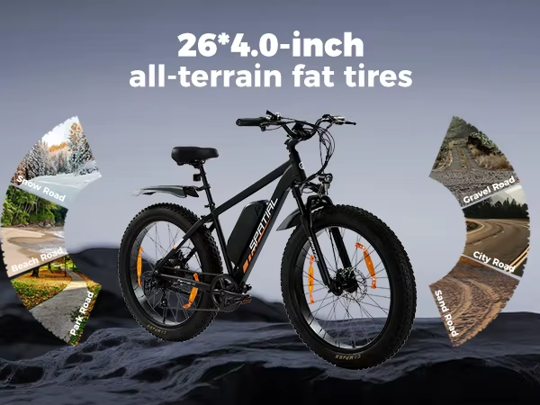 SPATIAL Parrot Electric Bike 250W 48V 13Ah 26” Adult E-Bike All Terrain MTB UK
