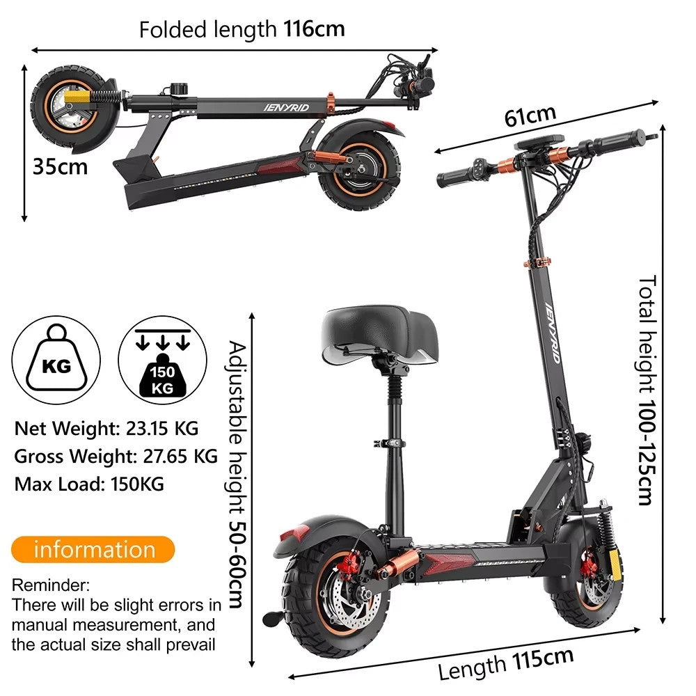 iENYRID iE-M4 Pro S+ Foldable Electric Scooter 250W 48V 12.5Ah E Scooter Adults