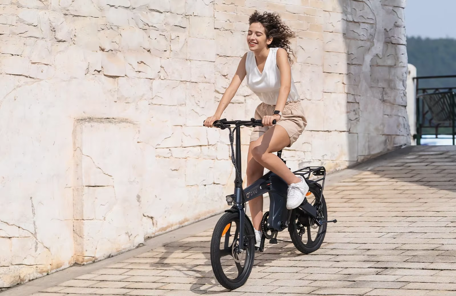 DYU T1 20'' Foldable Electric Bike 250W 36V 10Ah Battery E-Bike 60km Range UK