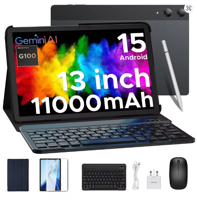 DOOGEE 13" Tablet Android 15 256GB 11000mAh UK