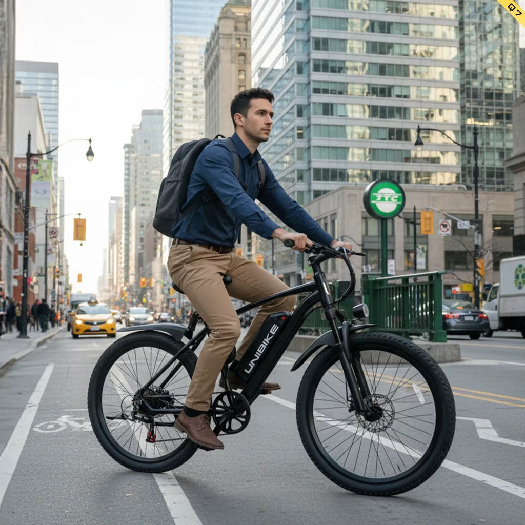Unibike Q7 Electric Bike 250W 26” Adult E-Bike 10Ah Battery All Terrain MTB UK
