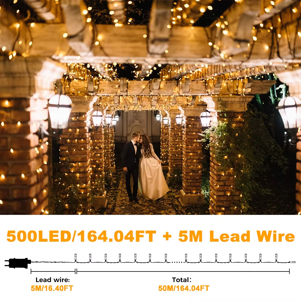 50M LED Cluster Fairy String Lights Christmas UK