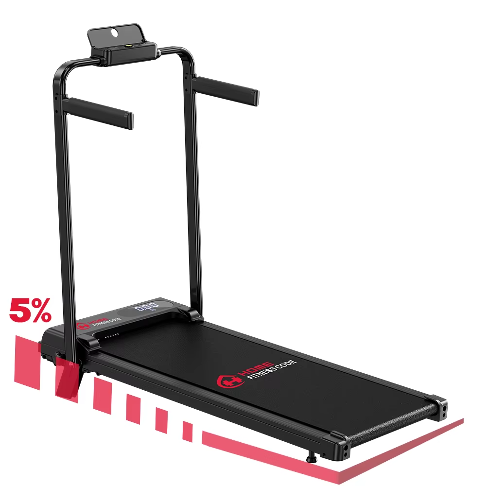 Bigzzia Treadmill 6km/h Foldable LED Display Home Gym UK