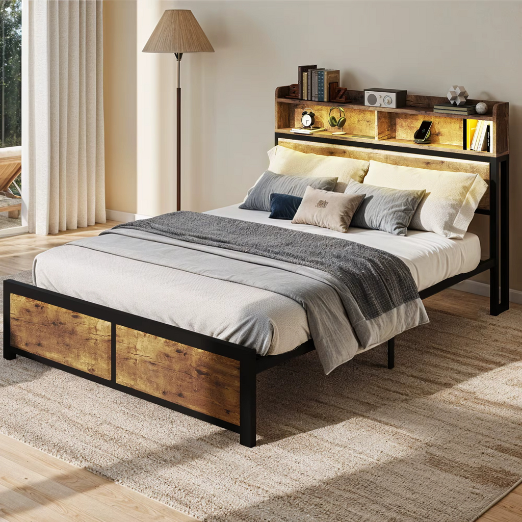 YITAHOME Super King Bed Frame LED Modern UK