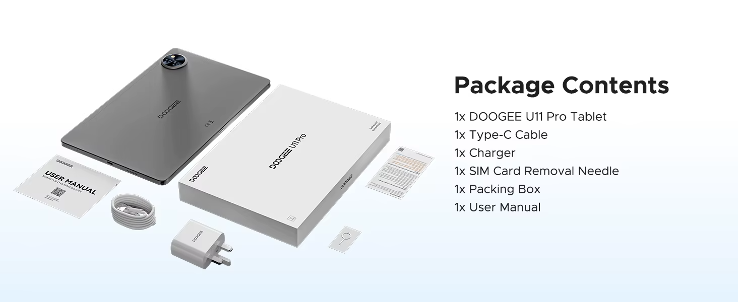 DOOGEE 13" Tablet Android 15 256GB 11000mAh UK