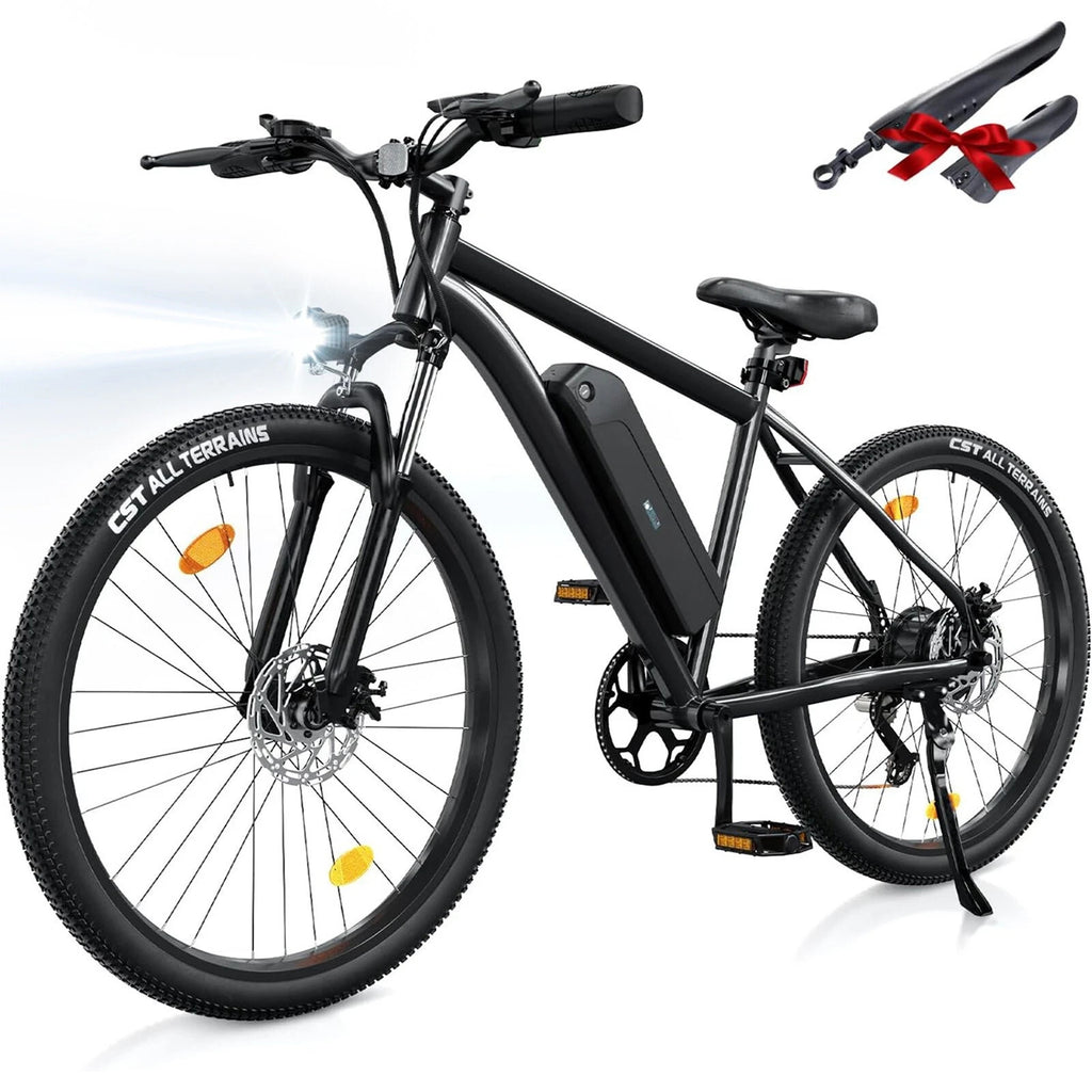 isinwheel M10 Electric Bike 250W 36V 10.4Ah City E-Bike 26" White/Black 60KM