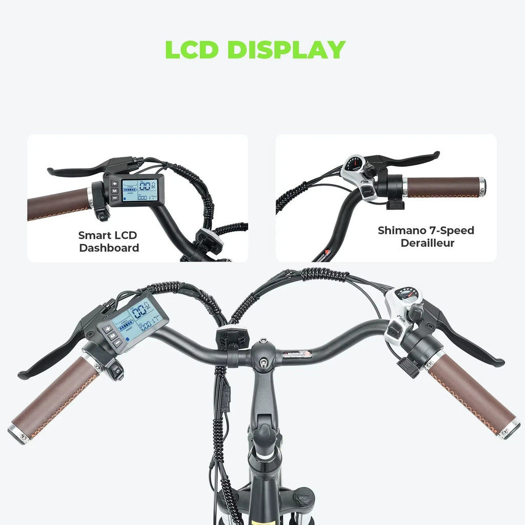 iSinwheel U2 Electric Bike 250W 36V 13Ah 26" E-Bike 60km Adult Urban Commuter UK