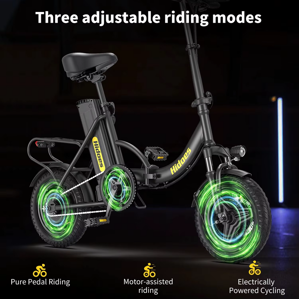 Hidoes C5 Folding Electric Bike 250W 36V 14" Mini E-Bike 25km/h Commuter 30KM UK