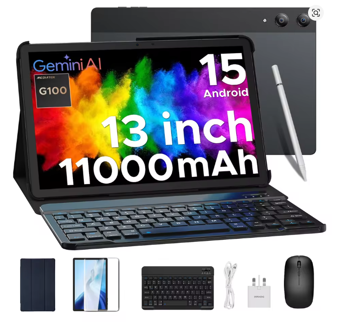 DOOGEE 13" Tablet Android 15 256GB 11000mAh UK