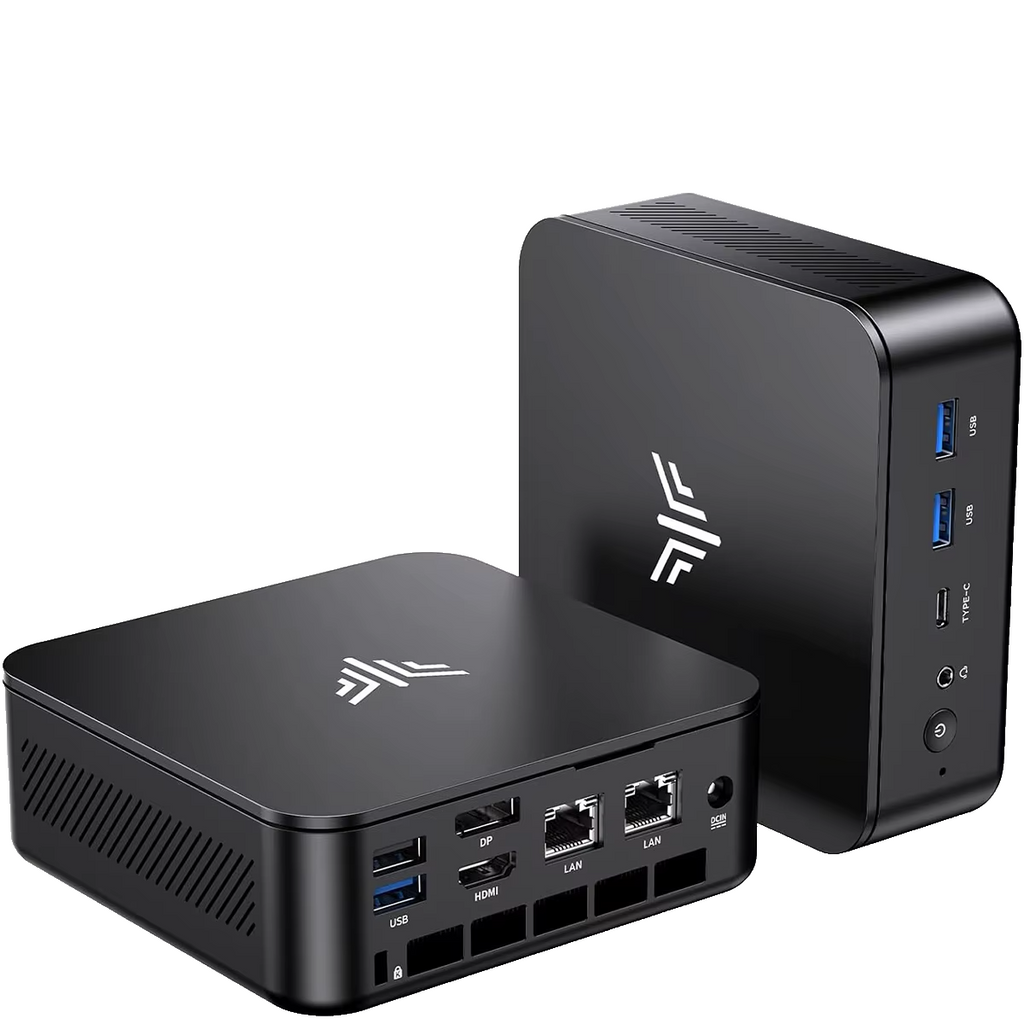 NiPoGi E3 Ryzen 5 Mini PC 3.7GHz 4 Core 16GB 512GB SSD Win11 Pro Wifi Triple 4K