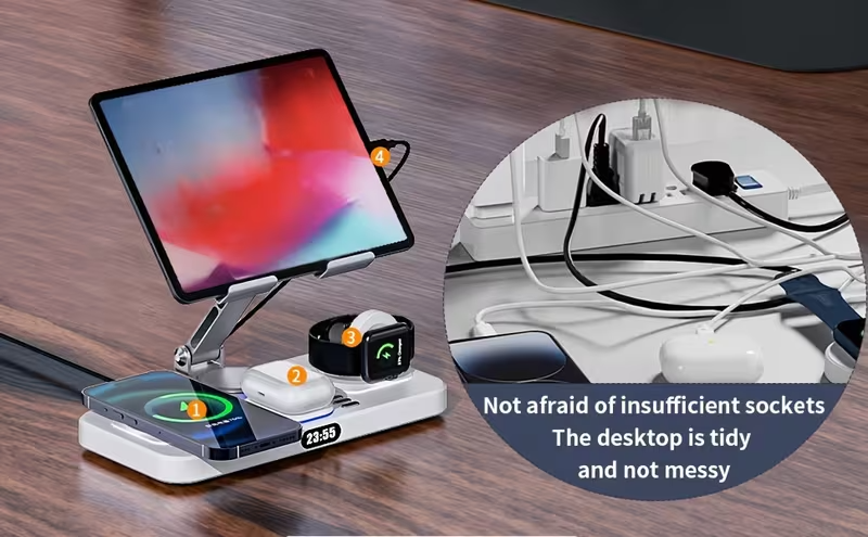 6-in-1 Wireless Charging Station iPhone Apple Watch AirPods UK