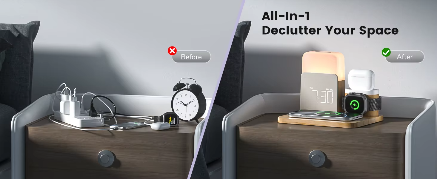7-in-1 Wireless Charging Station iPhone Apple Watch AirPods UK
