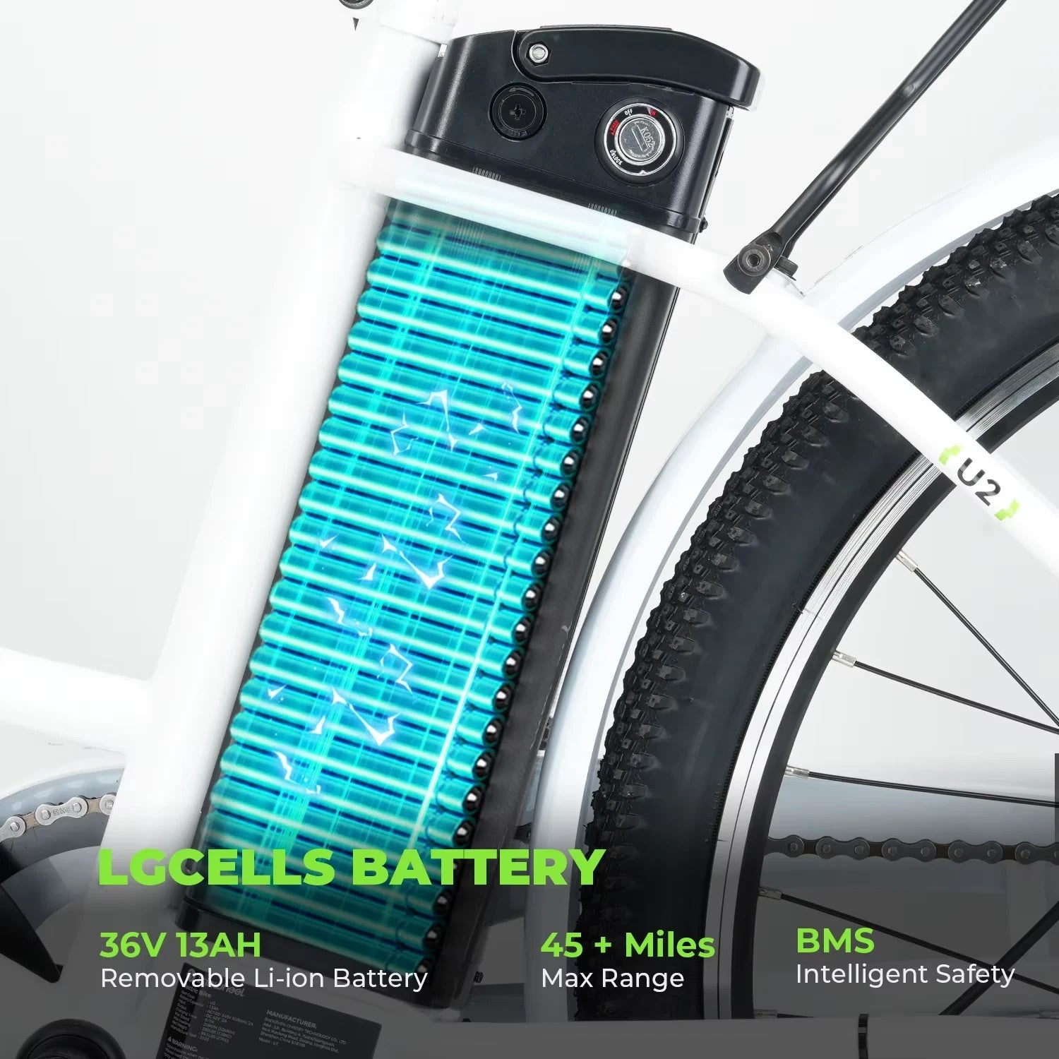 iSinwheel U2 Electric Bike 250W 36V 13Ah 26" E-Bike 60km Adult Urban Commuter UK