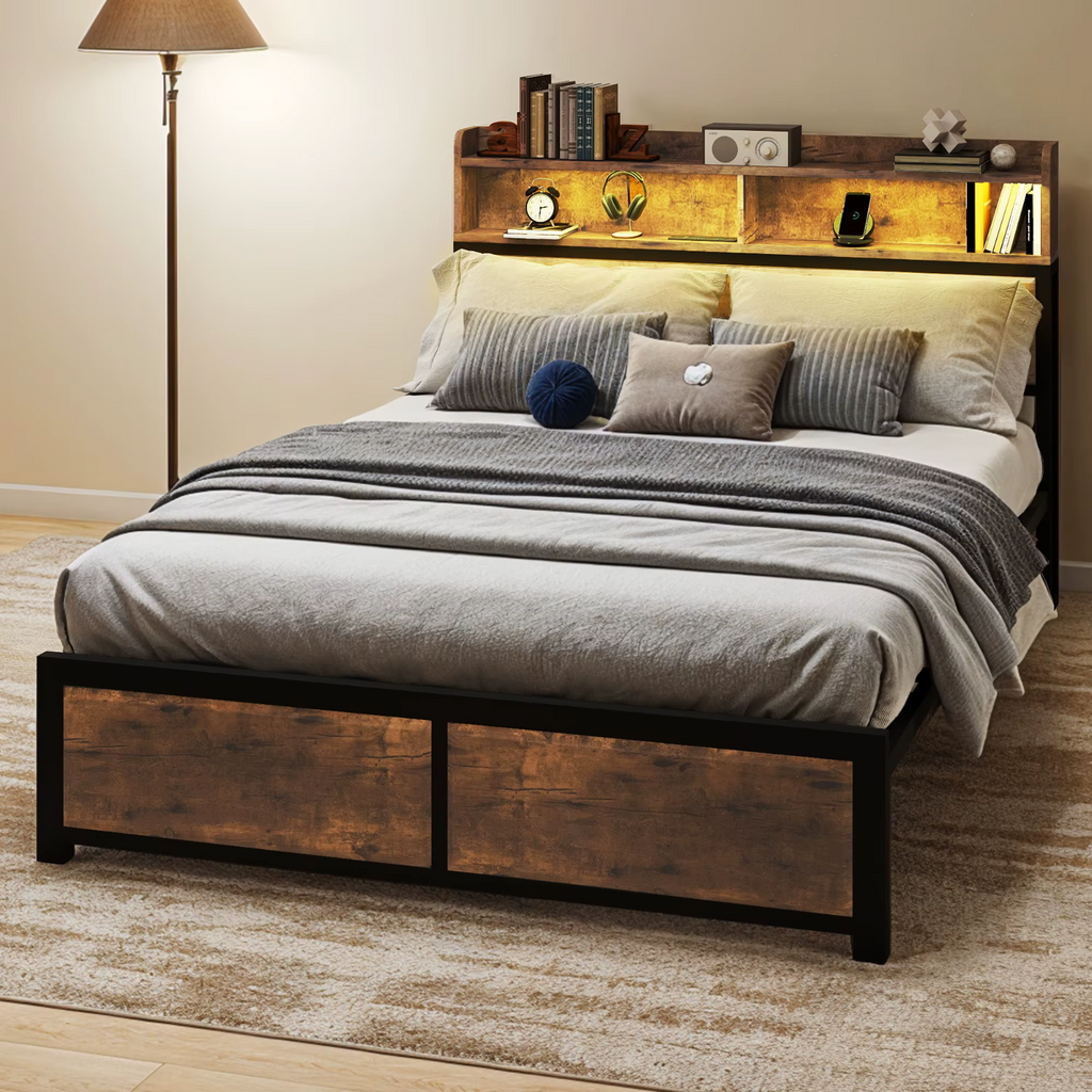 YITAHOME Super King Bed Frame LED Modern UK