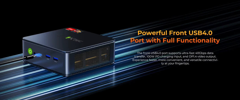 GMKtec M6 Ultra Mini PC Ryzen 5 7640HS 64GB/2TB NVMe SSD Win11 Pro WiFi 6E USB4