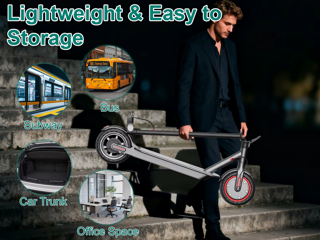 AOVOPRO Adult Electric Scooter Seat & Storage 350W 25km/h Foldable Suspension UK