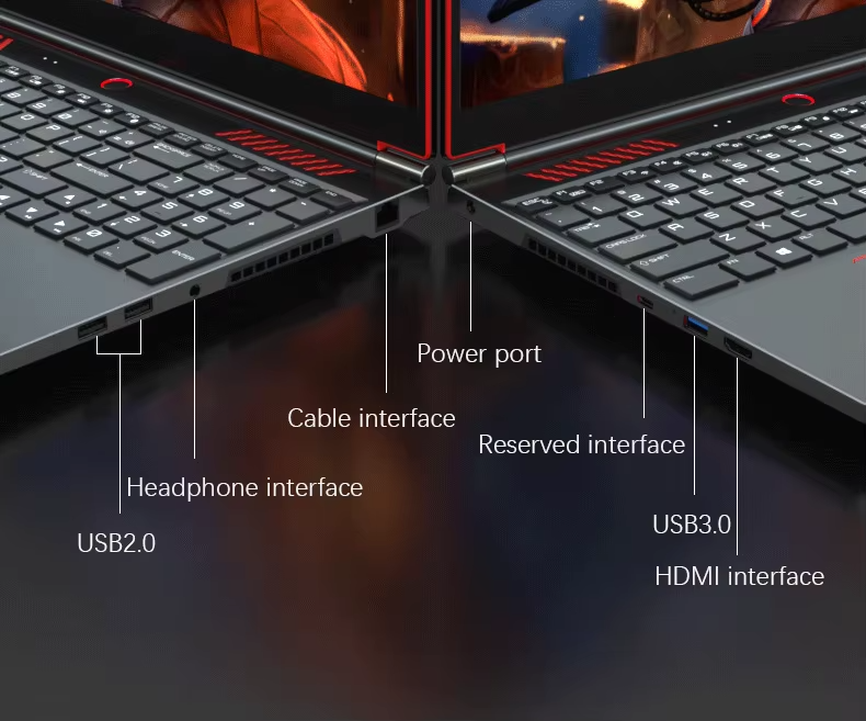 S6 Gaming Laptop Win 11 i9 or i7 RTX Graphics 16GB /32GB DDR5 512GB to 2GB SSD