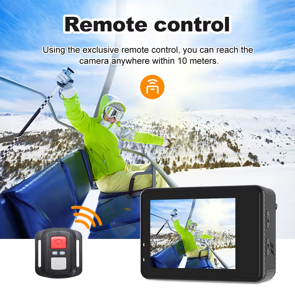 OURLIFE MTR60 PRO 5K Action Camera WiFi Touch Screen Waterproof UK
