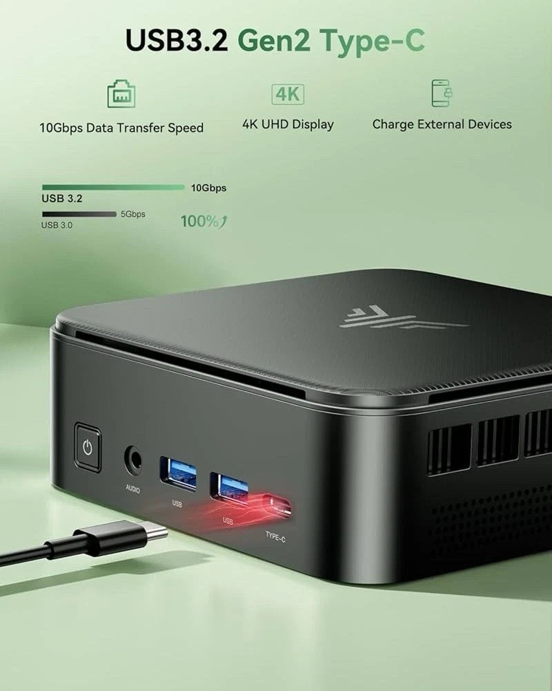 ACEMAGIC H1 Ryzen 7 7735HS 16GB 512GB Mini PC WiFi 6 BT 5.2 Triple 4K Warranty