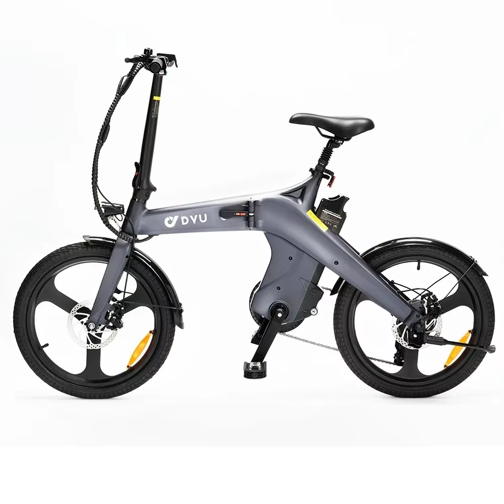 DYU T1 20'' Foldable Electric Bike 250W 36V 10Ah Battery E-Bike 60km Range UK