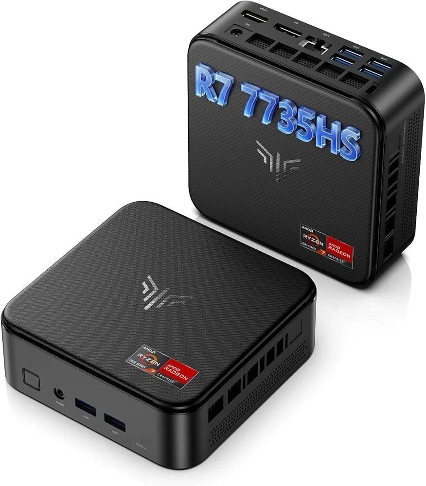 ACEMAGIC H1 Ryzen 7 7735HS 16GB 512GB Mini PC WiFi 6 BT 5.2 Triple 4K Warranty