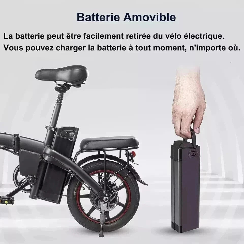DYU A5 Folding Electric Bike 250W 48V 7.5Ah 14” Foldable E-Bike 25km/h 60km