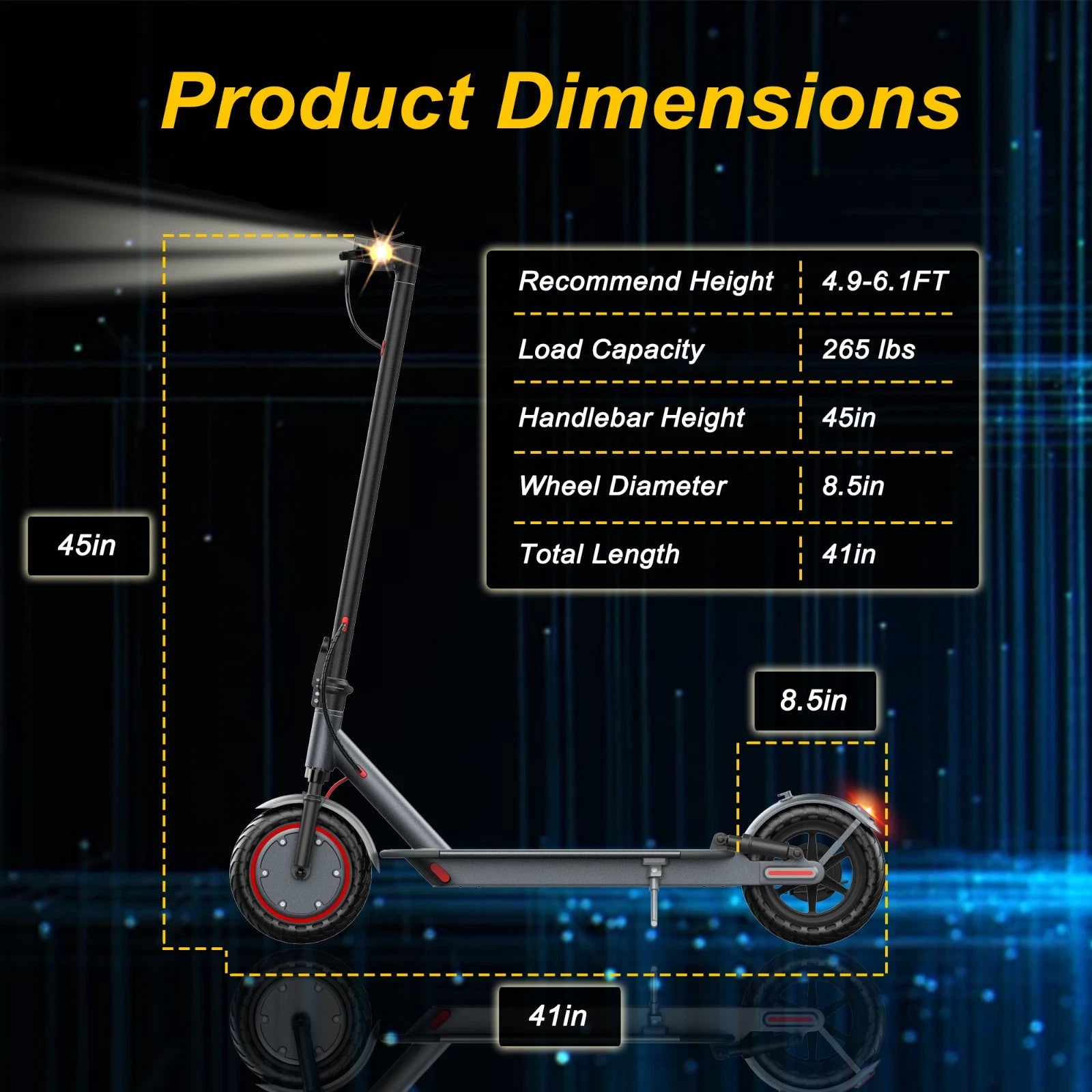 JUICEASE Adult Electric Scooter 250W 30km Range Foldable Suspension UK