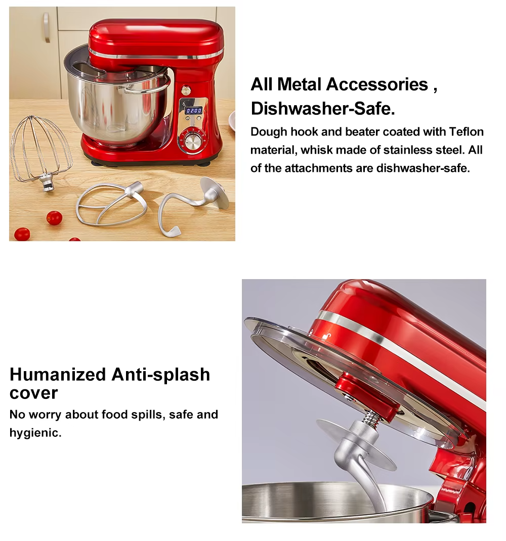 BioloMix 1200W Stand Mixer 6L Bowl UK