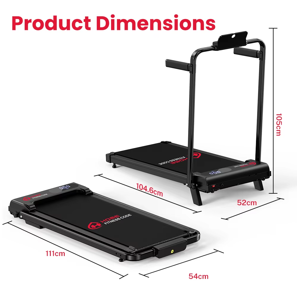Bigzzia Treadmill 6km/h Foldable LED Display Home Gym UK