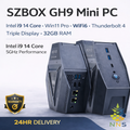 GH9 Mini PC Intel i9-12900H 14 Core Win11 Pro WiFi6 Thunderbolt 4K 32GB 1TB SSD