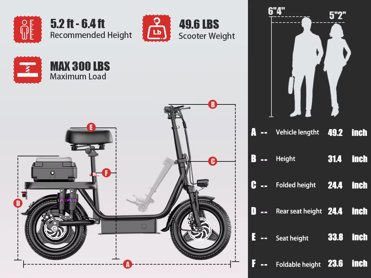 UPlee GQ8 Adult Electric Scooter 250W Foldable Suspension UK