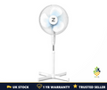 Pedestal Fan 17in Extendable Oscillating 3-Speed Adjustable Height Tiltable UK