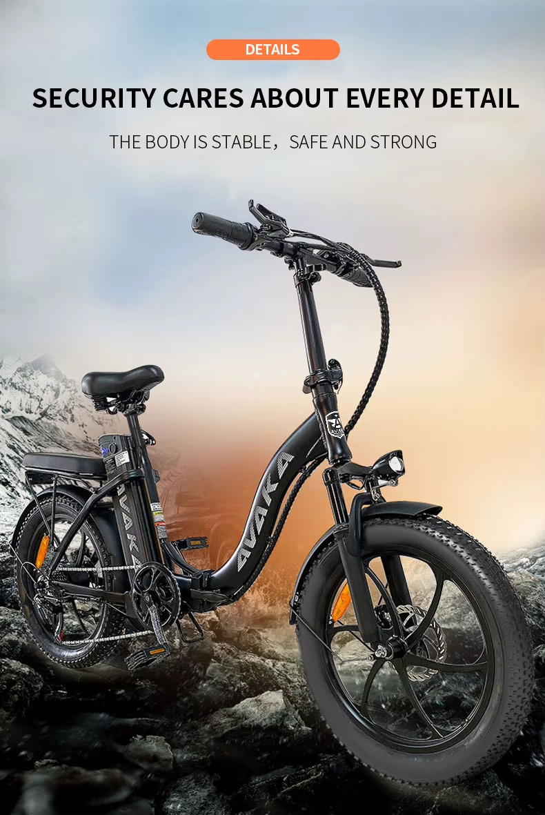 AVAKA BZ20PLUS Folding Electric Bike 250W 48V 18.2Ah 20” Fat Tyres City e-Bike