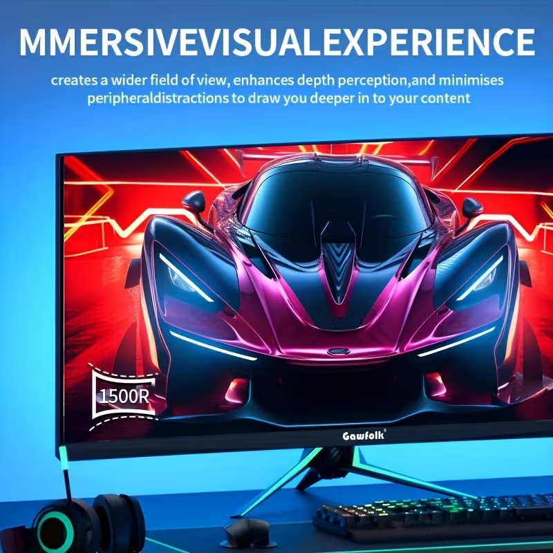 Gawfolk 34" Curved Gaming Monitor 165Hz 1ms UK