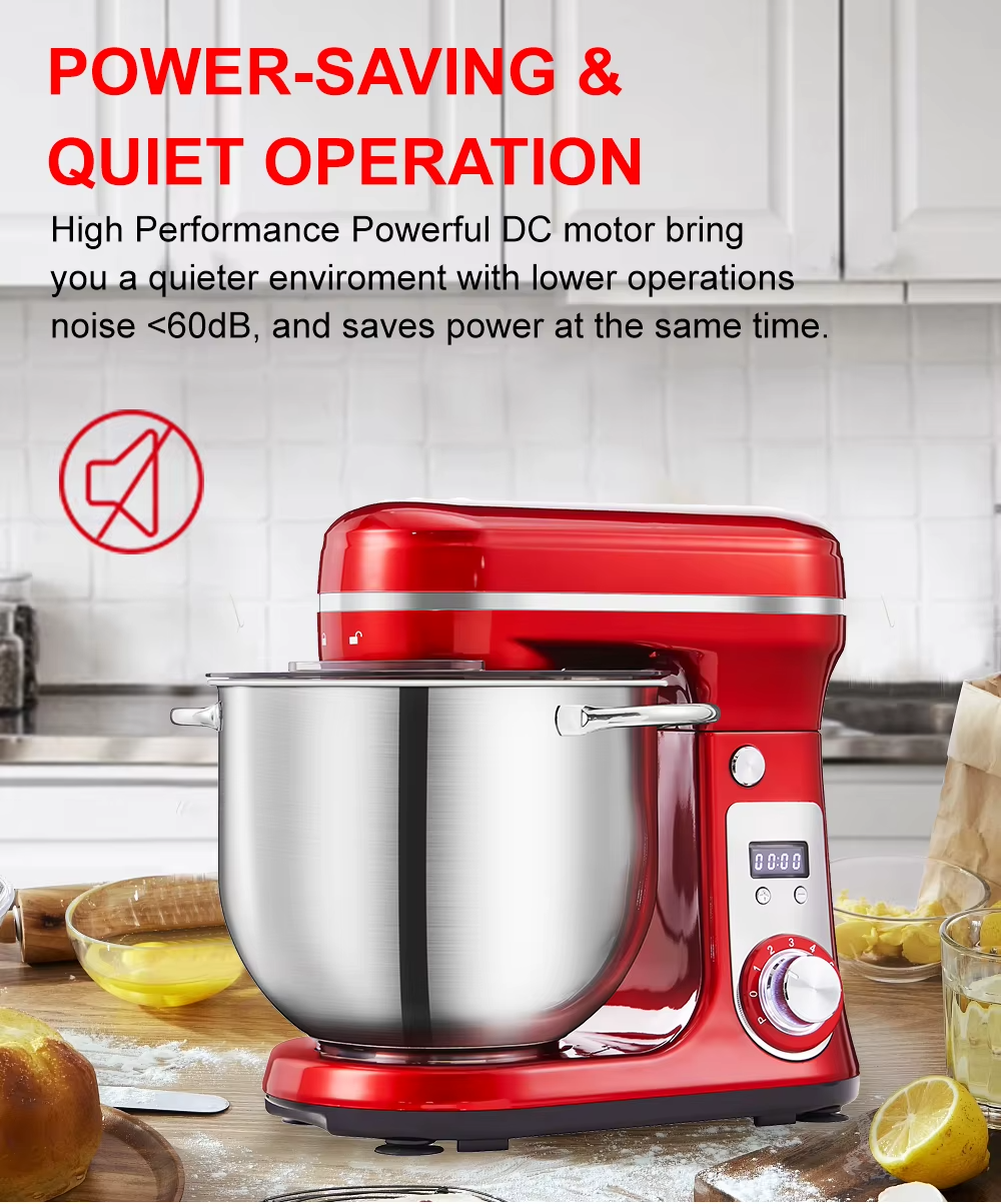 BioloMix 1200W Stand Mixer 6L Bowl UK
