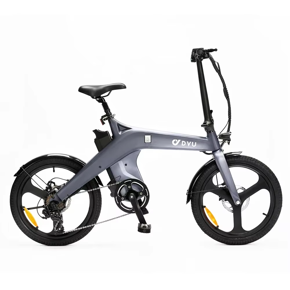 DYU T1 20'' Foldable Electric Bike 250W 36V 10Ah Battery E-Bike 60km Range UK
