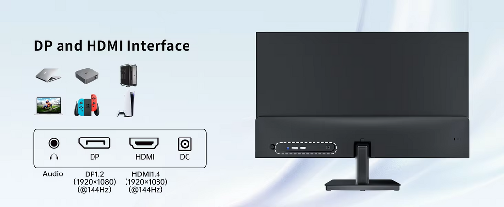 KTC 23.8" IPS FHD Gaming Monitor 144Hz UK