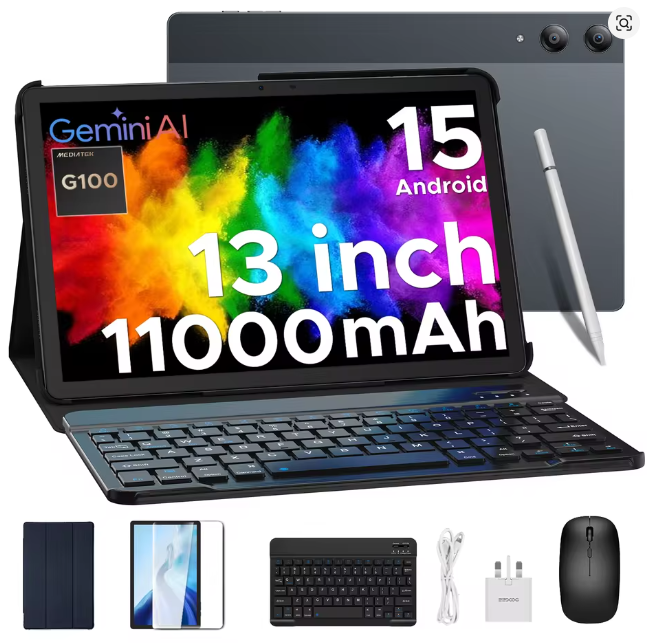DOOGEE 13" Tablet Android 15 256GB 11000mAh UK