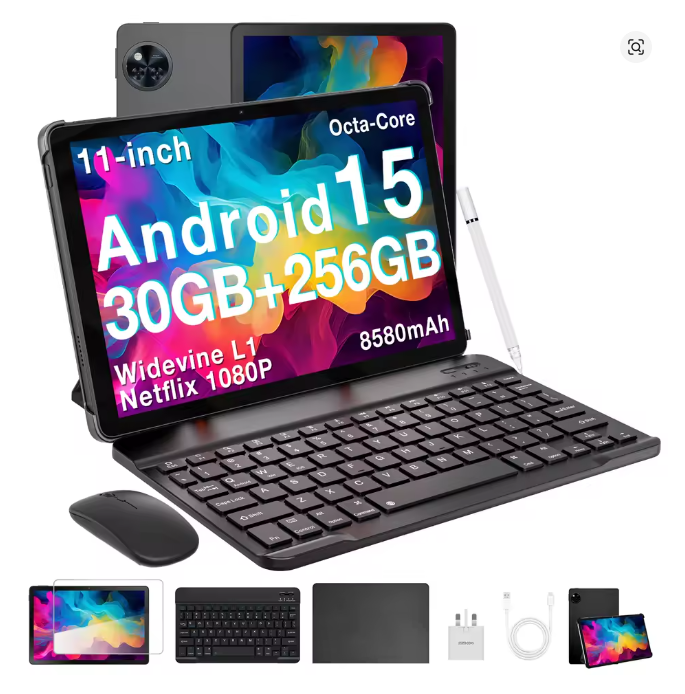 DOOGEE U11 Pro Fast 11" Tablet Android 15 256GB 8580mAh WiFi UK