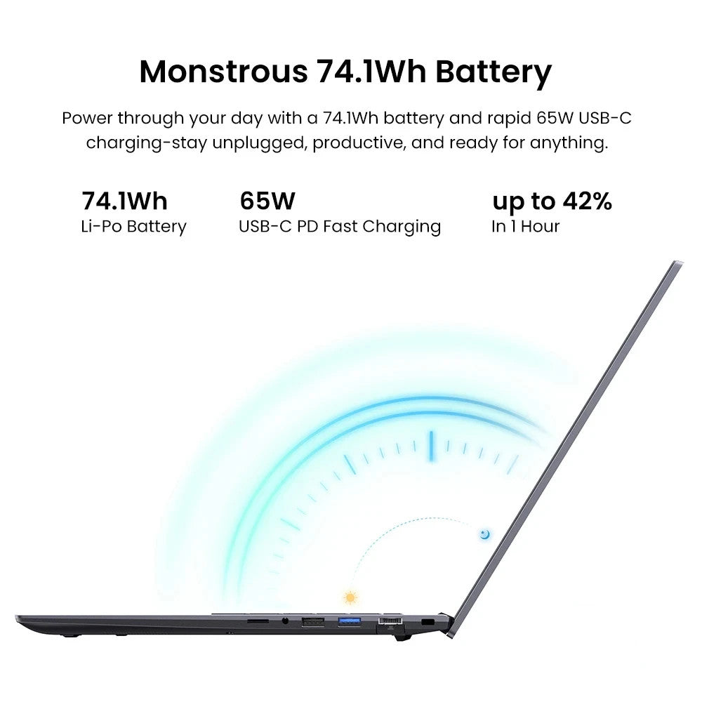 CHUWI CoreBook Plus 16” Laptop Ryzen 5 7530U 16GB RAM 512GB SSD Win11 FHD IPS UK