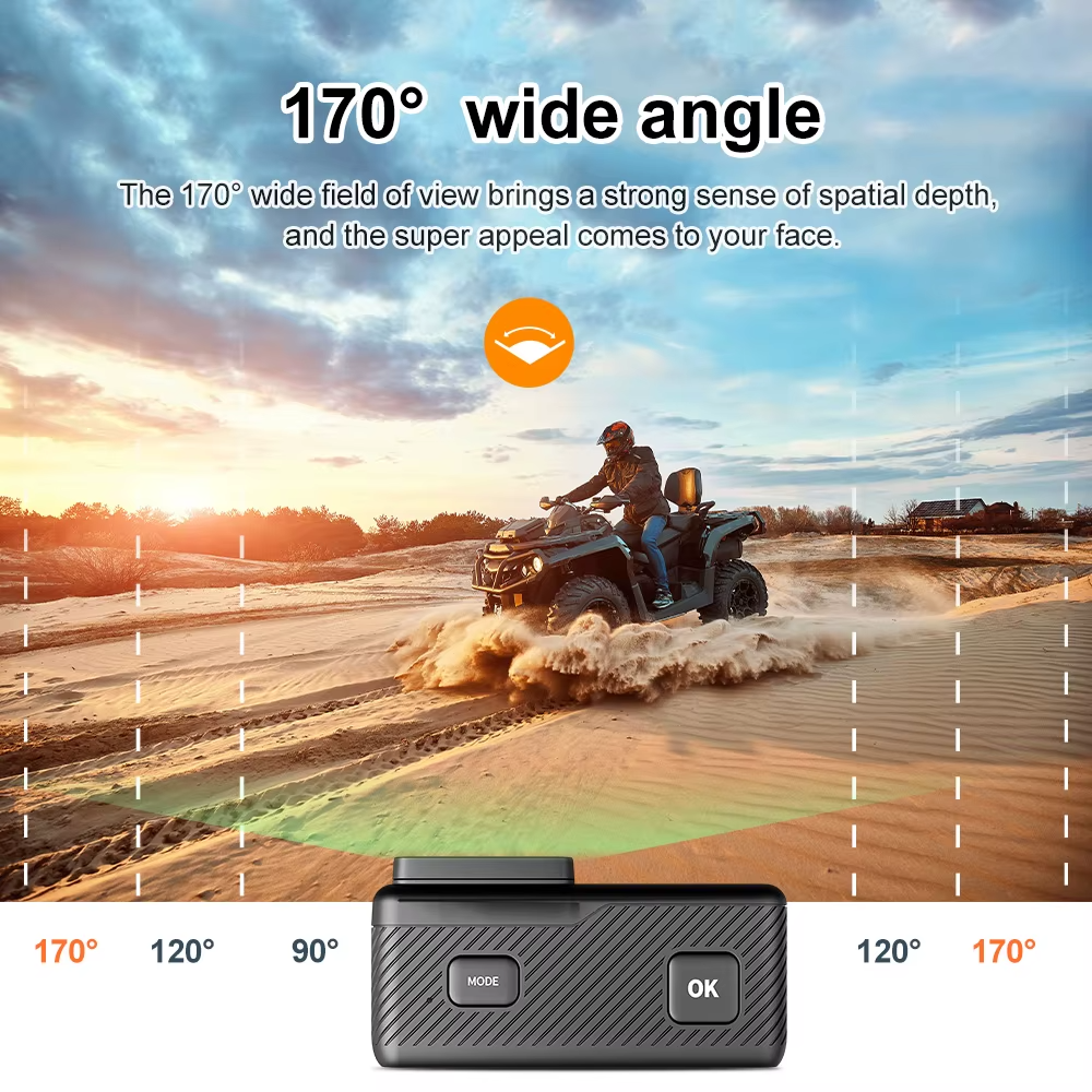 OURLIFE MTR60 PRO 5K Action Camera WiFi Touch Screen Waterproof UK