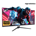 Gawfolk 34" IPS QHD Gaming Monitor 120Hz FreeSync UK