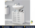 Under-Sink Bathroom Cabinet White Basin Storage Unit Freestanding 60x30x60cm UK