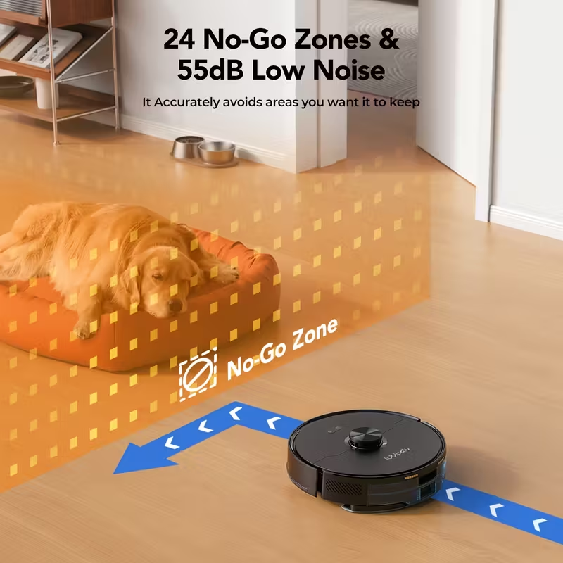 Lubluelu L15 Max Robot Vacuum & Mop 6000Pa Self-Empty 3in1 Smart Mapping WiFi UK