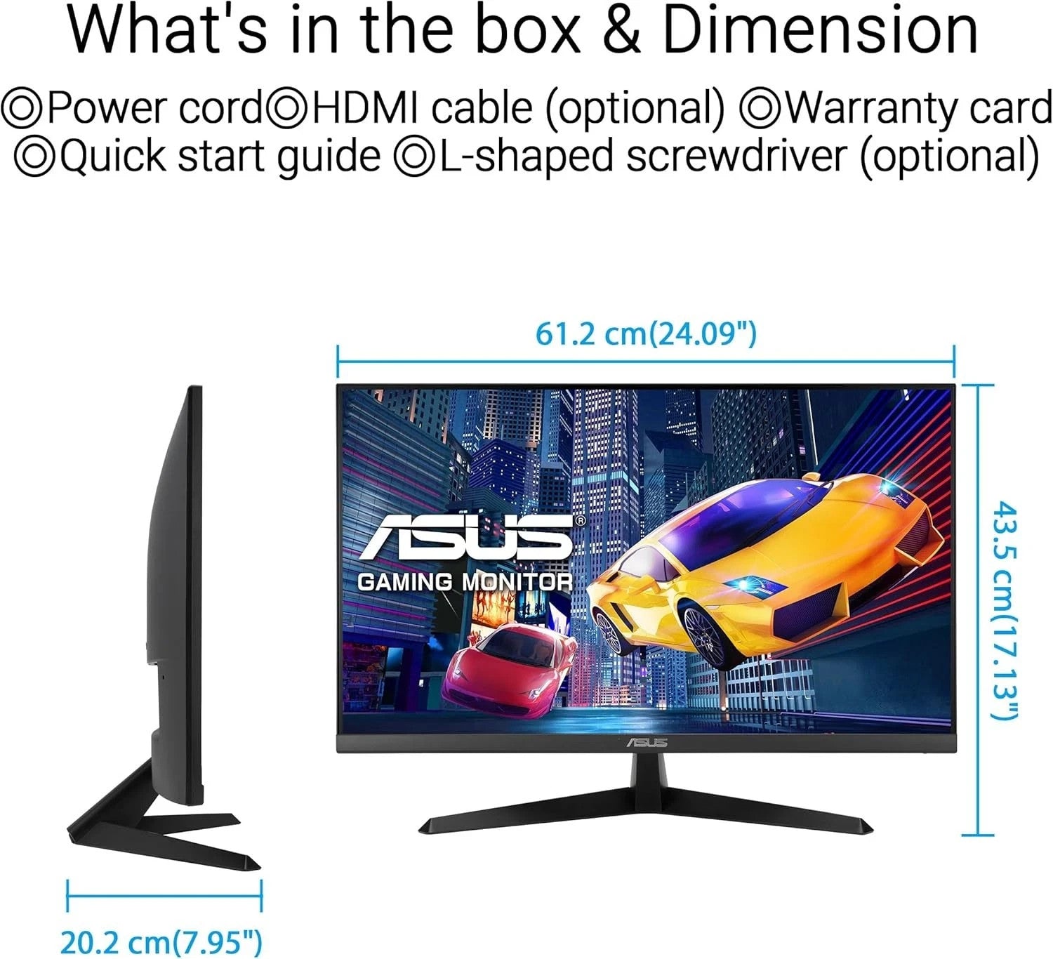 ASUS VY279HGR 27" IPS FHD Gaming Monitor 120Hz 1ms UK