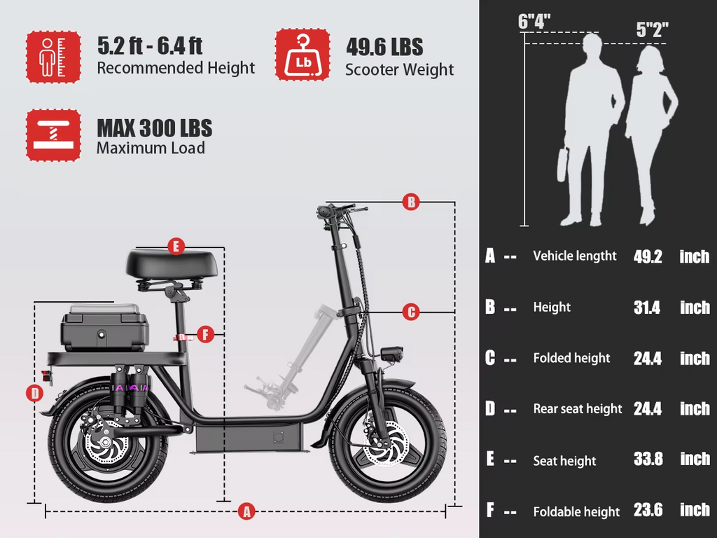 UPlee GQ8 Adult Folding Electric Scooter 250W 10Ah Suspension Pink Commuter UK