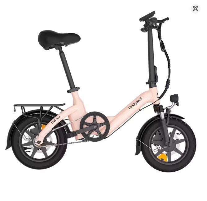 Bodywel T16PRO 14" Foldable Electric Bike 250W 36V City E-Bike Commuter 50KM UK